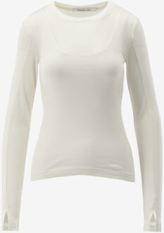 Calvin Klein Longsleeve SHEER LONG SLEEVE TO, YBI ecru - XS;S;M;L