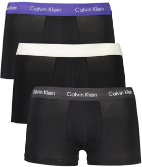 Calvin Klein Low Rise Trunk Boxershorts Heren (3-pack) zwart - grijs - blauw - XL