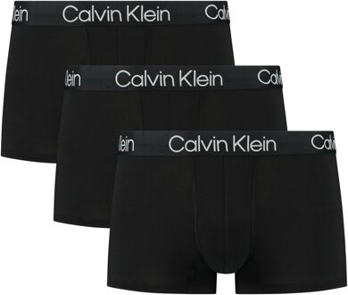 Calvin Klein Low Rise Trunk boxershorts in 3-pack Zwart - XL