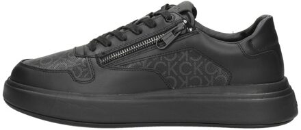 Calvin Klein Low Top Lace Up Zip Mono Zwart - 42