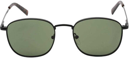 Calvin Klein Matte Vierkante Zonnebril Heren (Effen groen/zwart) - maat Donkergroen