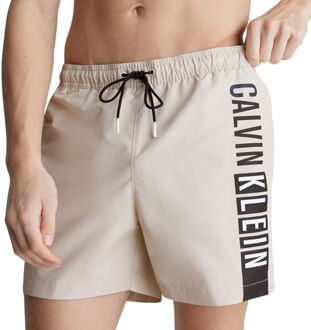 Calvin Klein Medium Drawstring Zwemshort Heren beige - zwart - wit - L