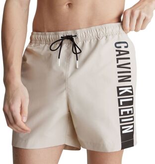 Calvin Klein Medium Drawstring Zwemshort Heren beige - zwart - wit - S