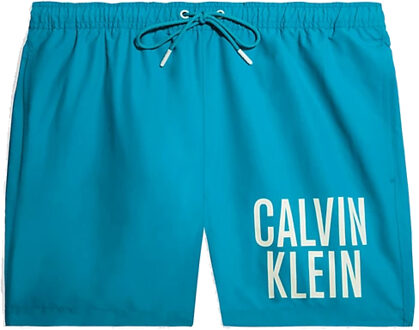 Calvin Klein Medium Drawstring Zwemshort Heren S Blauw