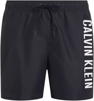 Calvin Klein Medium Drawstring Zwemshort Heren zwart - wit - L