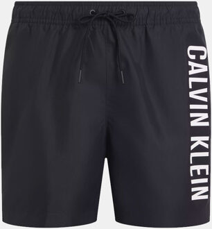 Calvin Klein Medium Drawstring Zwemshort Heren zwart - wit