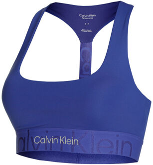 Calvin Klein Medium Support Sport-bh Dames blauw - XS