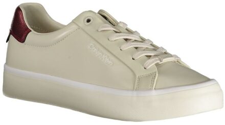Calvin Klein Mercer Platform Sneakers Stijl Yw0yw00042 - maat EU 37 Ivoor