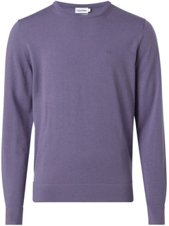 Calvin Klein Merino Crew Neck Sweater Calvin Klein , Purple , Heren