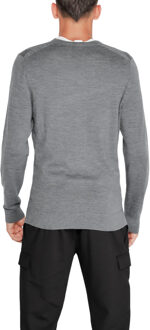 Calvin Klein Merinowollen Coltrui Met Klassieke Pasvorm Grijs