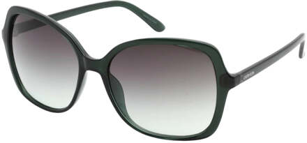Calvin Klein Milky Emerald Frame Grijze Gradiënt Lens Zonnebril Groen - One Size