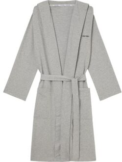Calvin Klein Modern Cotton Lounge Robe Grijs - S/M,L/XL