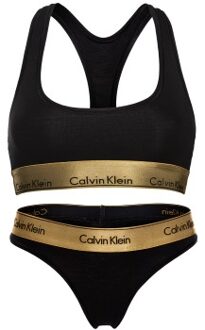 Calvin Klein Modern Cotton Metallic Set Rood,Versch.kleure/Patroon,Zwart,Geel,Grijs - X-Small,Small,Large