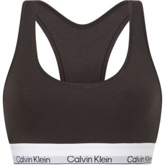 Calvin Klein Modern Cotton Naturals Bralette Bruin,Zwart - Small,Medium,Large,X-Large