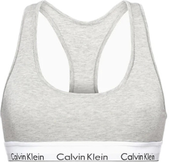 Calvin Klein Modern Cotton Top - Grijs - Maat M