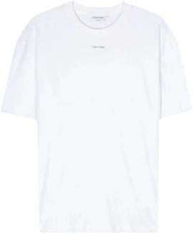 Calvin Klein Moderne en Verfijnde Heren T-shirts en Polos Calvin Klein , White , Heren - 2Xl,S
