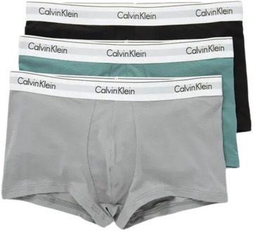 Calvin Klein Moderne katoenen stretch trunk 3-pack Calvin Klein , Multicolor , Heren - Xl,L,M,S
