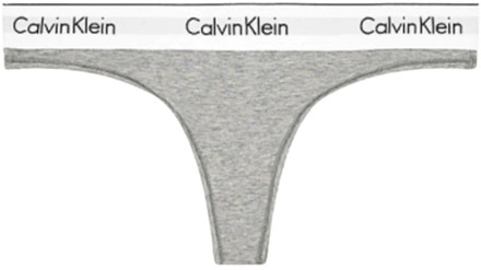 Calvin Klein Moderne Katoenen String Calvin Klein , Gray , Dames - L