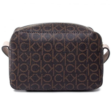 Calvin Klein Mono Camerabag Crossbody Bag For Women Brown Mono - Women handbags