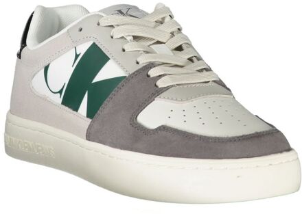 Calvin Klein Monogram Court Sneakers Lowtop Stijl Wit - EU 43