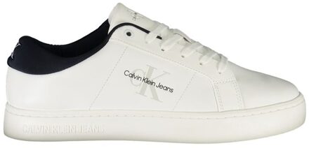Calvin Klein Monogram Lage Sneakers - maat EU 41 Wit