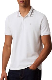 Calvin Klein Monogram Pique Polo Heren - XL