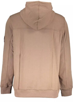 Calvin Klein Monogram Sleeve Badge Hoodie Heren bruin - XL