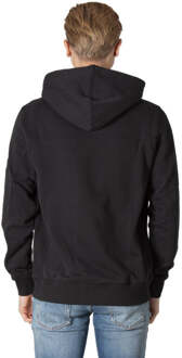 Calvin Klein Monogram Sleeve Badge Hoodie Heren zwart - XL