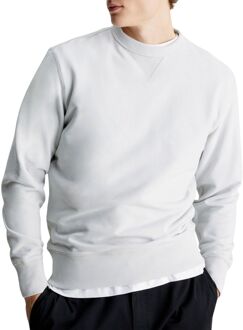 Calvin Klein Monologo Badge Crew Sweater Heren lichtgrijs - XL