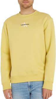 Calvin Klein Monologo Crewneck Sweater Heren geel