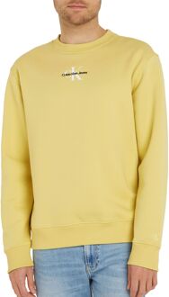 Calvin Klein Monologo Crewneck Sweater Heren geel