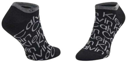 Calvin Klein No-show sokken met logo voor heren (set van 2) Zwart - 43-47