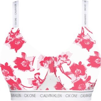 Calvin Klein One Cotton Lightly Lined Bralette Wit,Versch.kleure/Patroon - X-Large,XX-Large
