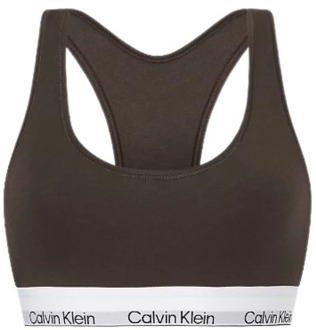 Calvin Klein Ongevoerde Bralette Calvin Klein , Black , Dames - S,Xs