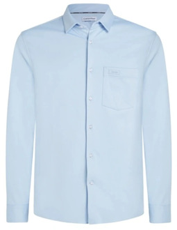 Calvin Klein Overhemd- CK Smooth Cotton Pocket Calvin Klein , Blue , Heren - L