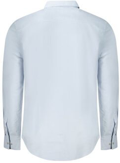 Calvin Klein Oxford Katoenen Overhemd met Lange Mouwen Lichtblauw