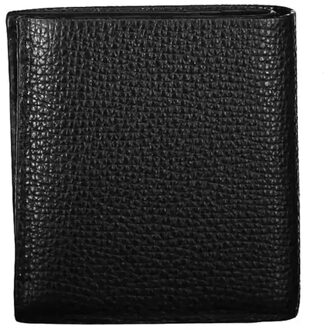 Calvin Klein Pebble leren bifold portemonnee Zwart - One Size