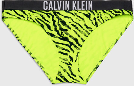 Calvin Klein Print Bikini Slip dames S/36 Geel dessin