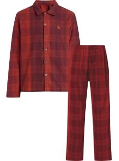 Calvin Klein Pure Flannel Pyjamas Rood - Small,Medium,Large,X-Large