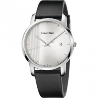 Calvin Klein Quartz Herenhorloge - Zilveren Wijzerplaat, Roestvrijstalen Kast Calvin Klein , Gray , Heren - ONE Size