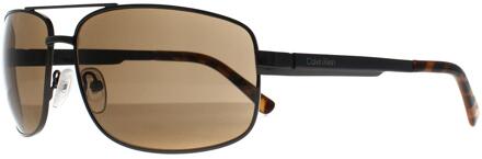 Calvin Klein Rechthoek Heren Ruthenium Bruin CK22123S Grijs - One Size