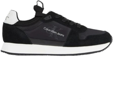 Calvin Klein Retro Runner Sneakers Calvin Klein , Black , Heren - 40 Eu,43 Eu,41 Eu,42 Eu,44 Eu,45 EU