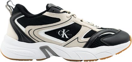 Calvin Klein Retro Tennis Sneakers Dames zwart - beige - wit - 40