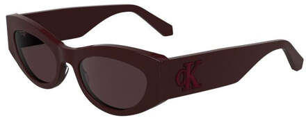 Calvin Klein Rode Acetaat Vrouwen Zonnebril - maat Rood