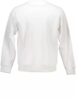 Calvin Klein Ronde Hals Sweater met Geborduurd Logo Wit