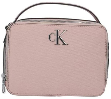 Calvin Klein Roze handtas met ritssluiting en schouderband Calvin Klein , Pink , Dames - ONE Size