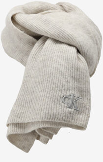 Calvin Klein Sjaal THICK EMBROIDERY SCA ecru - 1 Maat