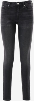 Calvin Klein Skinny Fit MID RISE SKINNY zwart - 26-L30;26-L32;27-L30;27-L32;28-L30;28-L32;29-L30;29-L32;31-L30