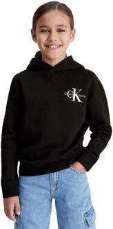 Calvin Klein Small monogram hoodie Zwart - 140