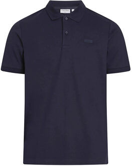 Calvin Klein Smooth Cotton Polo Heren donkerblauw - XL